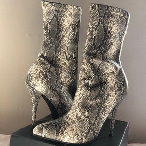 Fashion Nova Shoes - Snakeskin booties Fashion Nova Shoes - Snakeskin booties